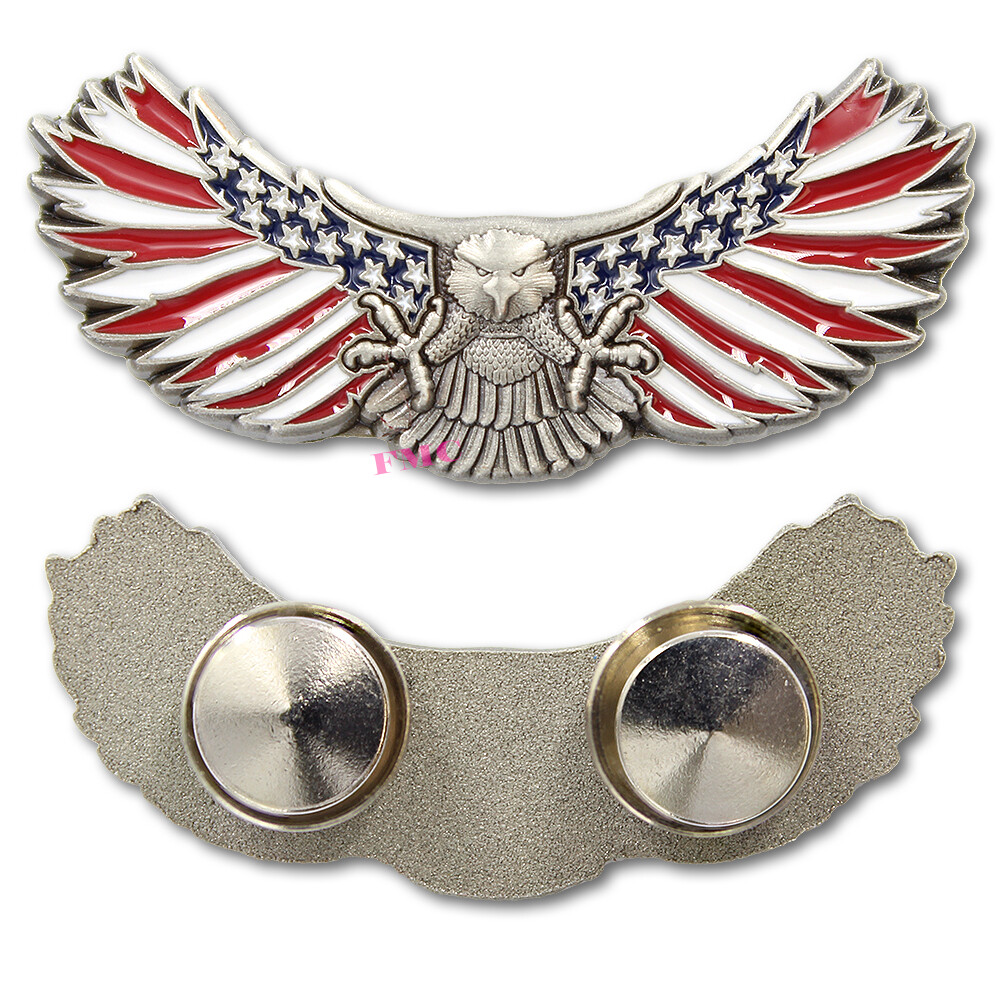 American Flag Soaring Eagle lapel pin