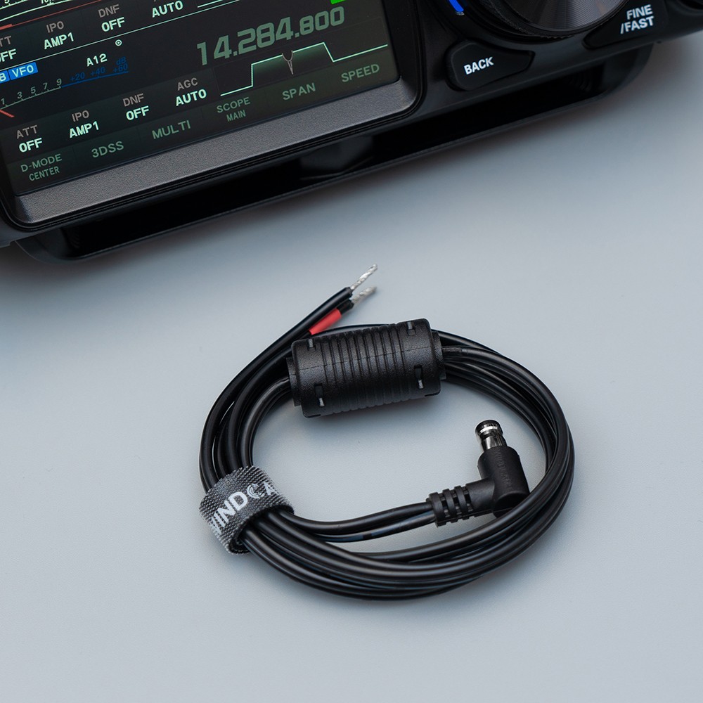 WINDCAMP FTX-1F DC Power Cable For YAESU FTX-1 with Ferrite Core AWG18 3ft
