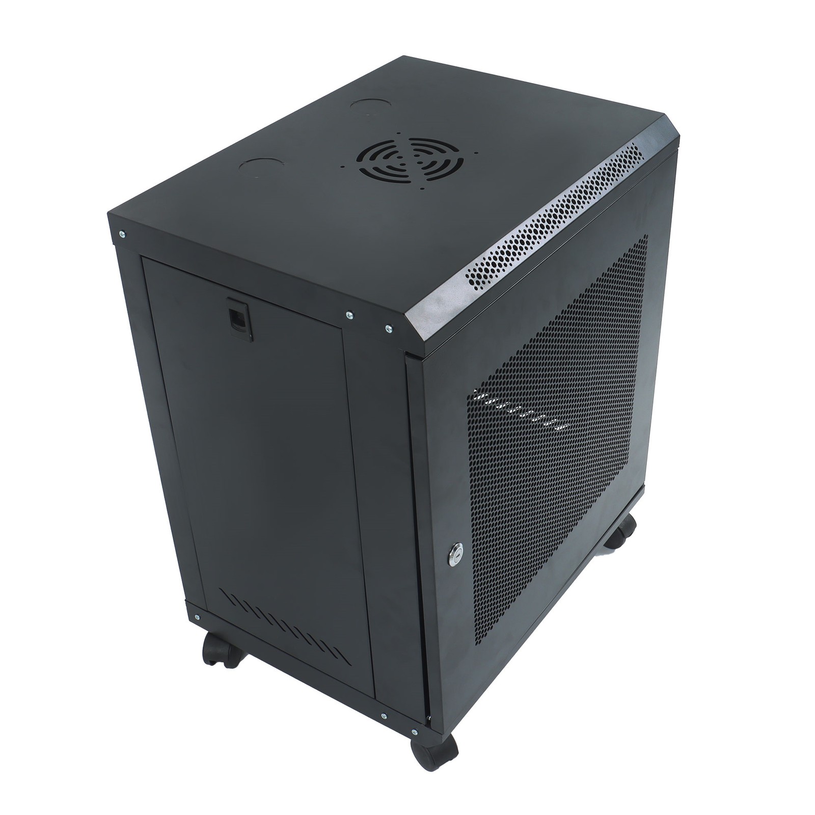 12U Wall Mount Network Server Rack Cabinet Enclosure 15.5'' Deep Door Lock