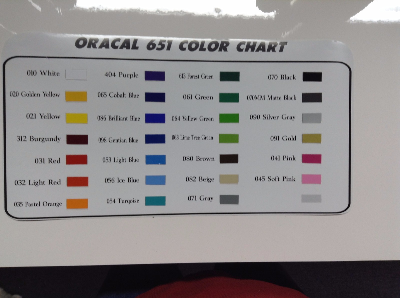 Oracal 651 Hobby,Craft, Sign Vinyl. 12" x 30 ft by precision62