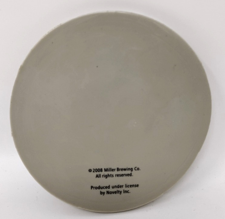 Miller Lite Rubber Beer Coaster Set of 4 Durable Washable Stocking Stuffer Bar