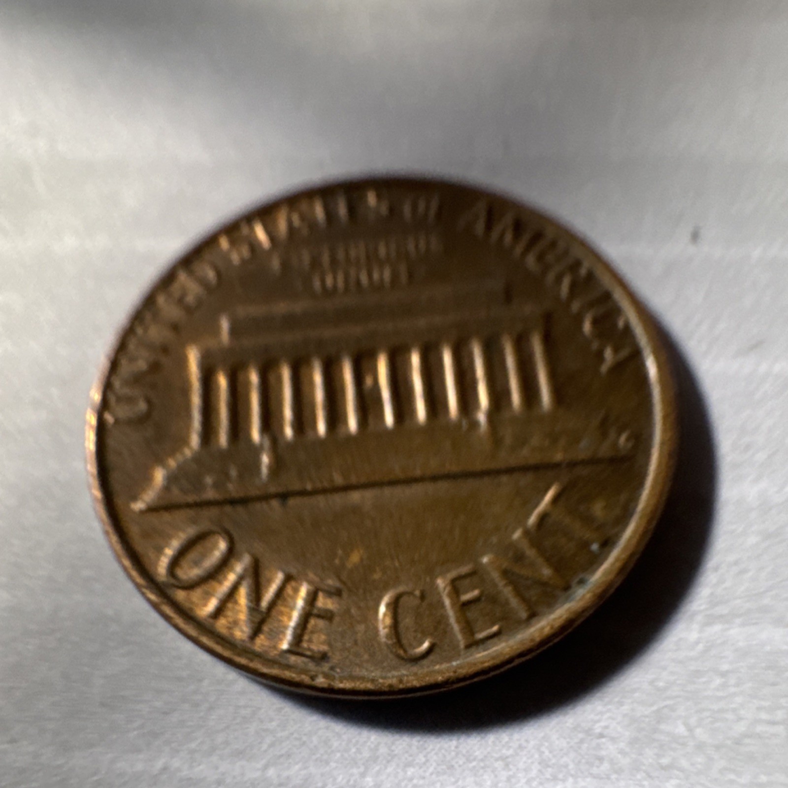 1980 Lincoln Memorial Small Cent, Circulated. Denver Mint. Copper. BN Color