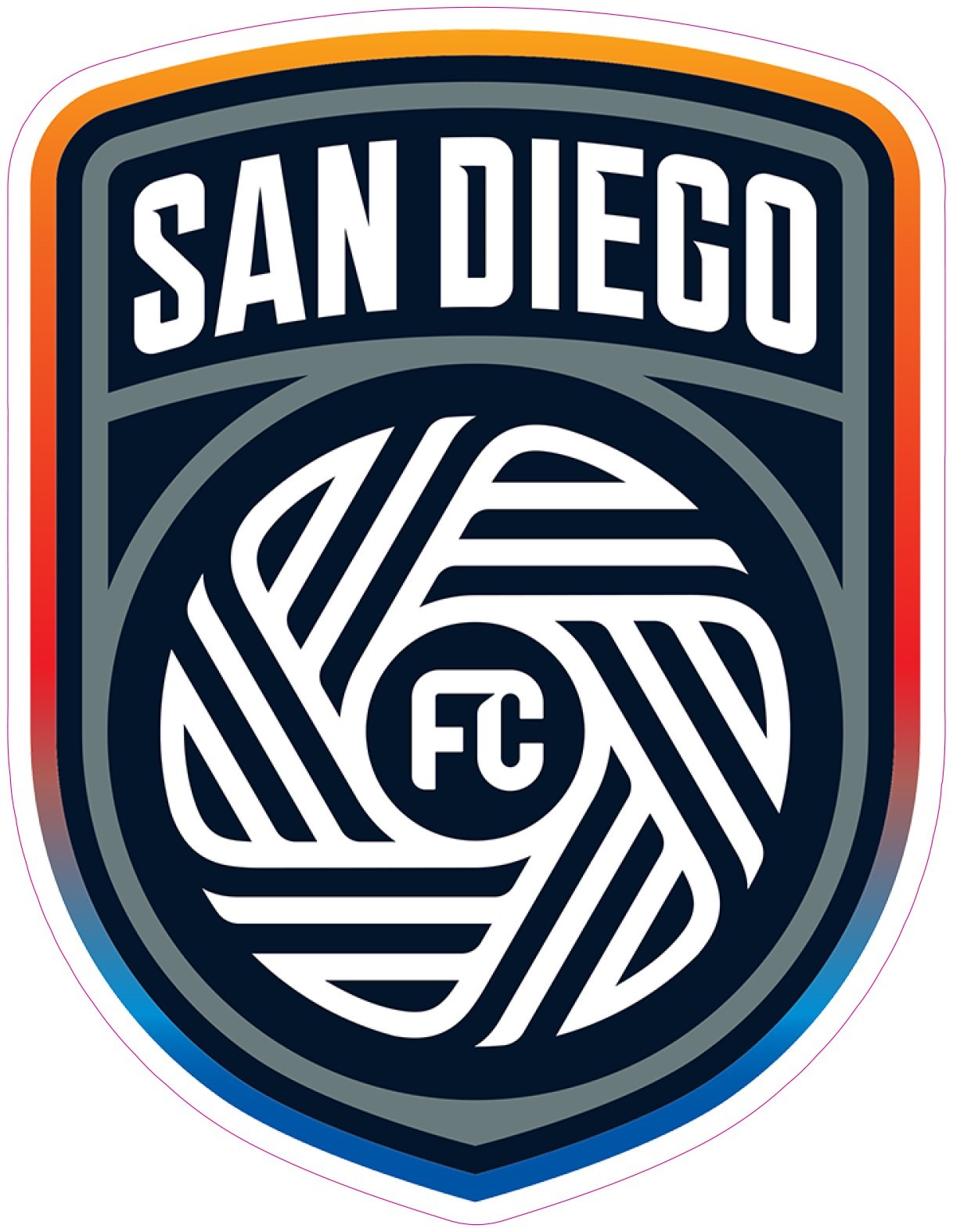 (NOT A SEW ON PATCH) San Diego FC Soccer HTV Heat Transfer Vinyl Iron On