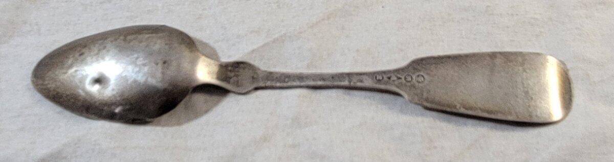 Antique Coin Silver Spoon R.L. Samson Hotchkiss & Schreoder