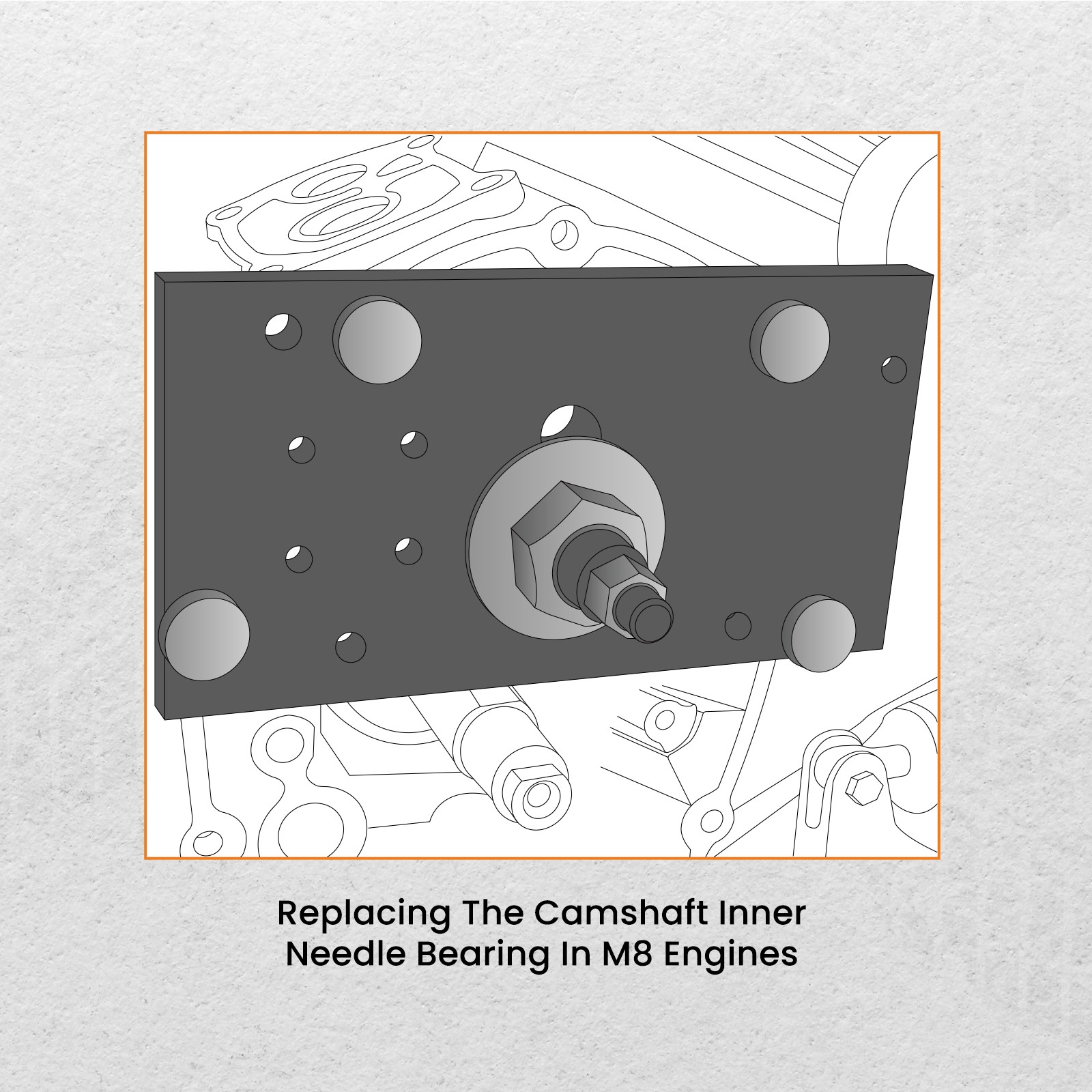 Cam Bearing Remover & Installer Tools Set For Harley Davidson M8 Engines