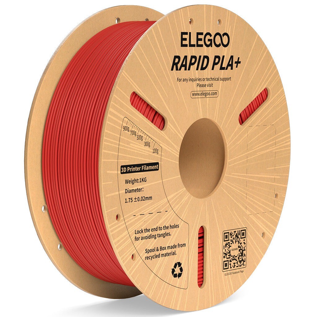 【Buy 6 Get 4 Free,Add 10】ELEGOO Rapid PLA+ 3D Printer Material Filament 1KG