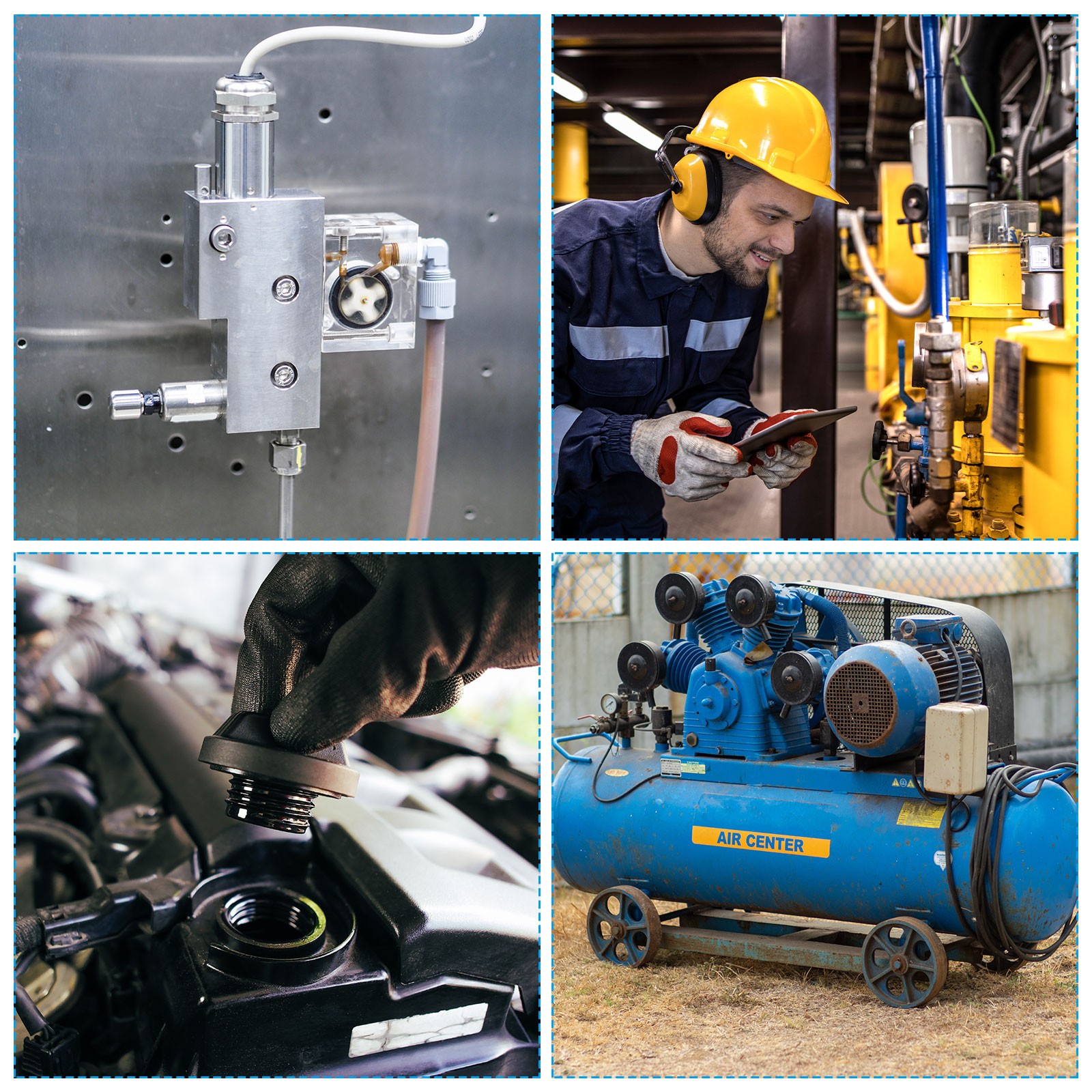 5 x Oil Sight Glass 1/4" 3/8" 1/2" 3/4" 1" Male Threaded Liquid Level Gauge