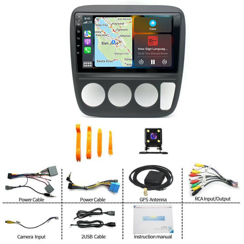 For Honda CRV 1997-2001 Radio Apple Carplay Car Stereo GPS Navi Android 13 2+32G
