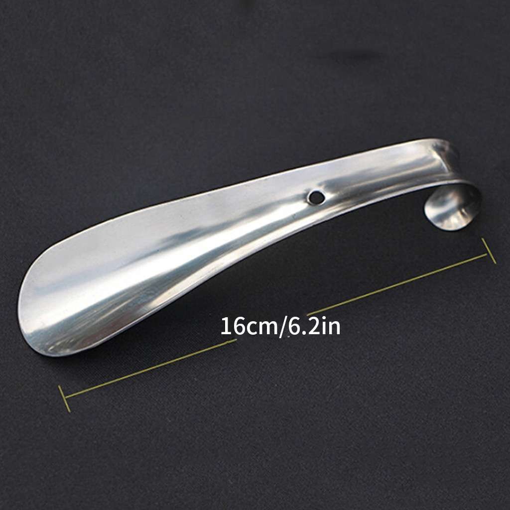 4 Sizes Extra Long Handle Shoe Horn Stainless Steel Handled Metal Shoehorn Horns