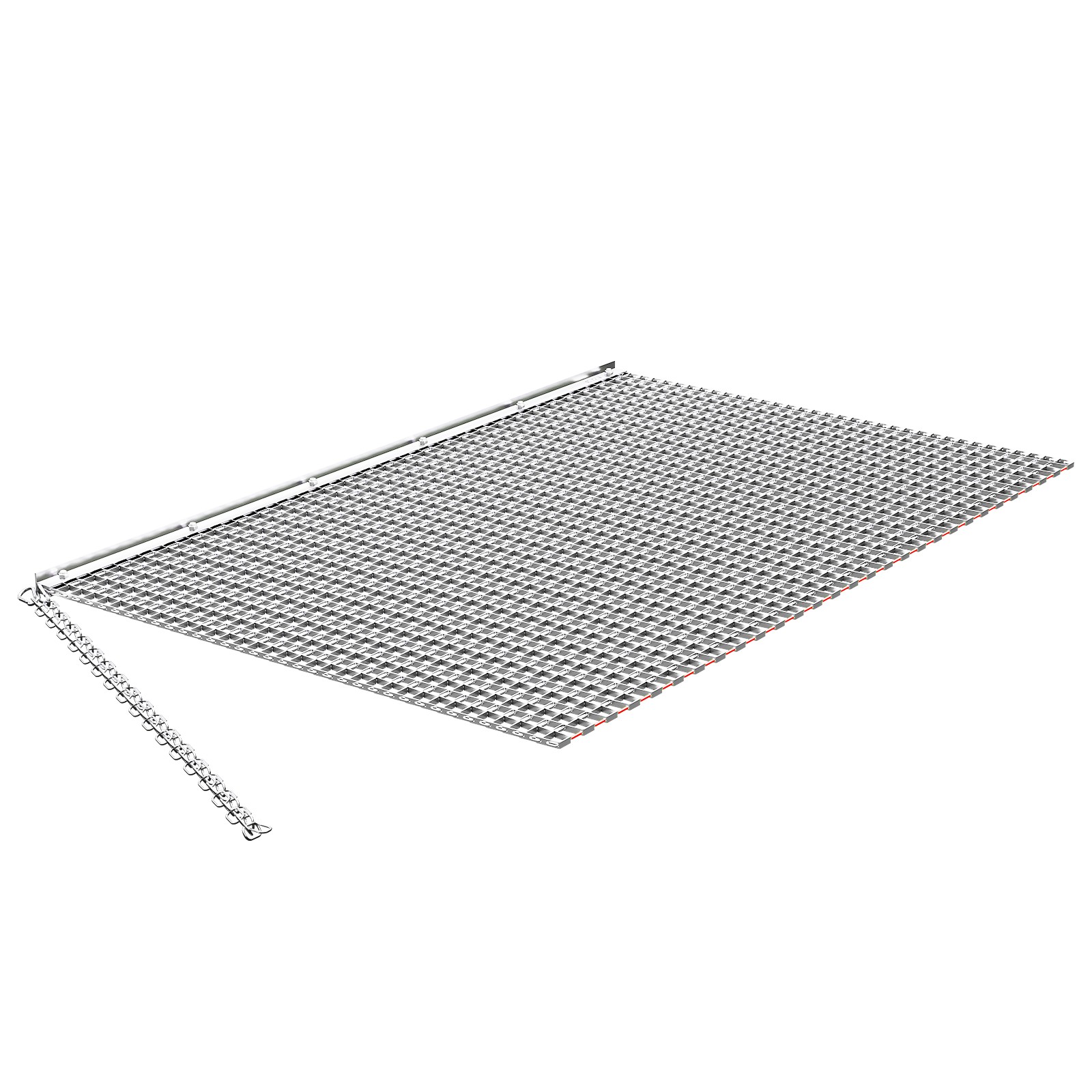 VEVOR Drag Harrow Rake 5 x 3 ft Chain Harrow Drag Mat Fits ATV UTV Tractors