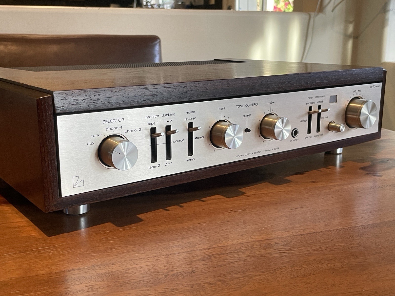 Luxman CL34 12AX7 12AU7 Tube Stereo Control Center Preamplifier Duo-B - SERVICED
