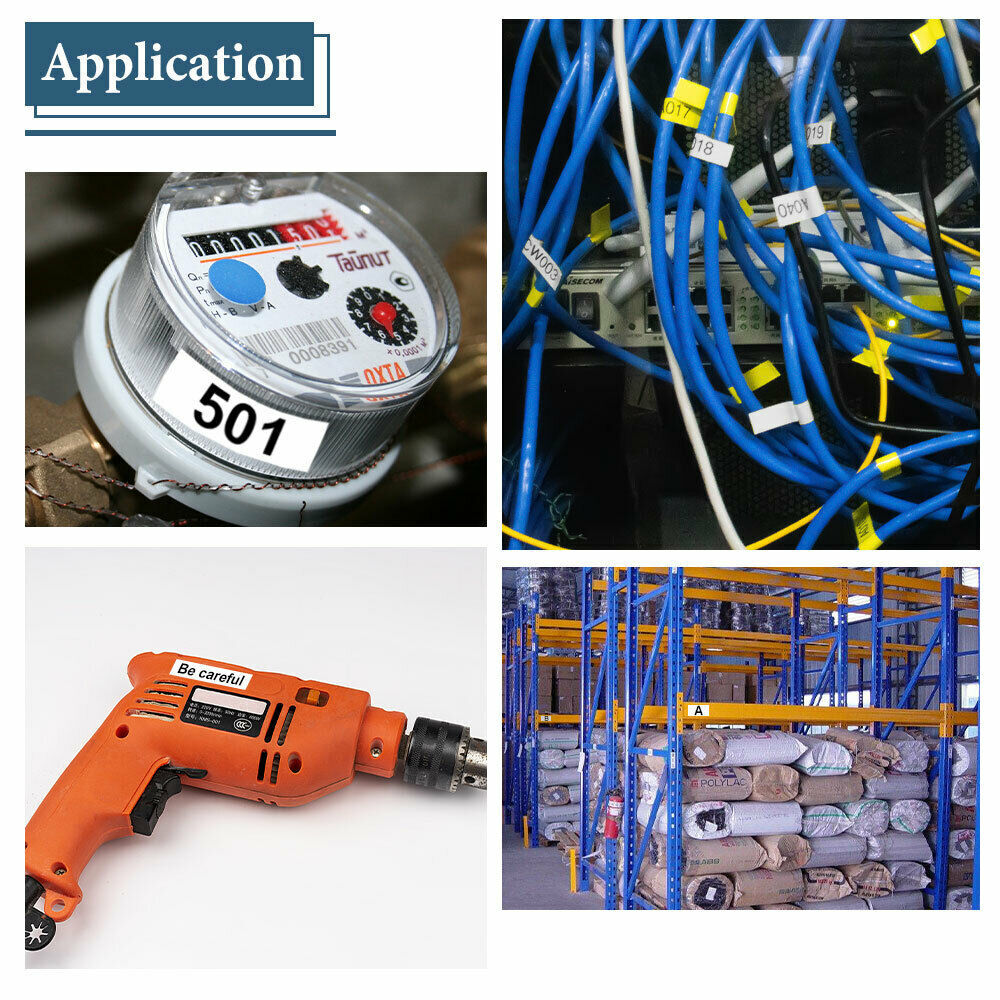 1PK For Brady BMP21 Label Cartridge M21-750-595-WT 19.1mm White Vinyl 3/4" x21'