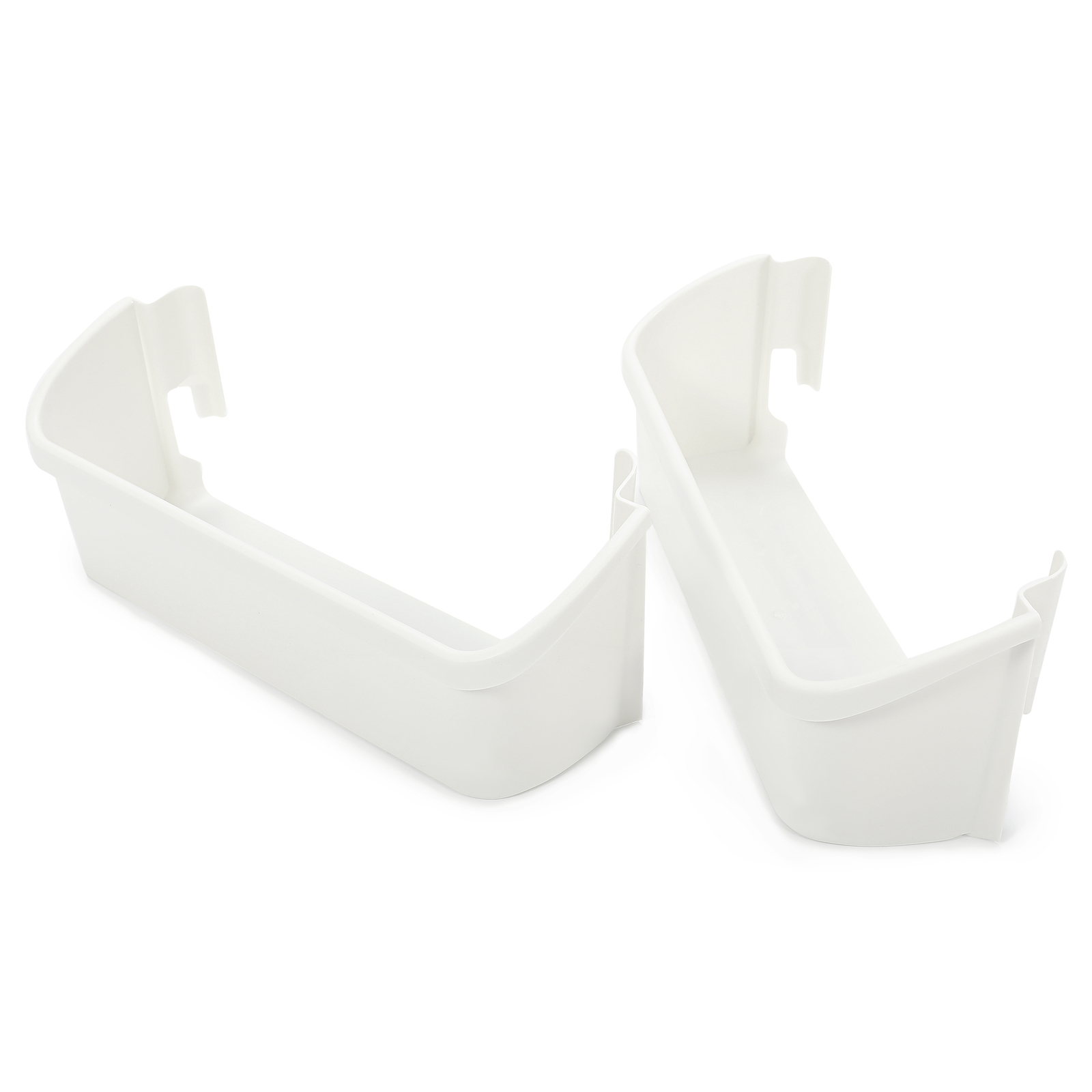 2-Pack 240323001 Door Bin Shelf White Lower ABS For Frigidaire Refrigerator