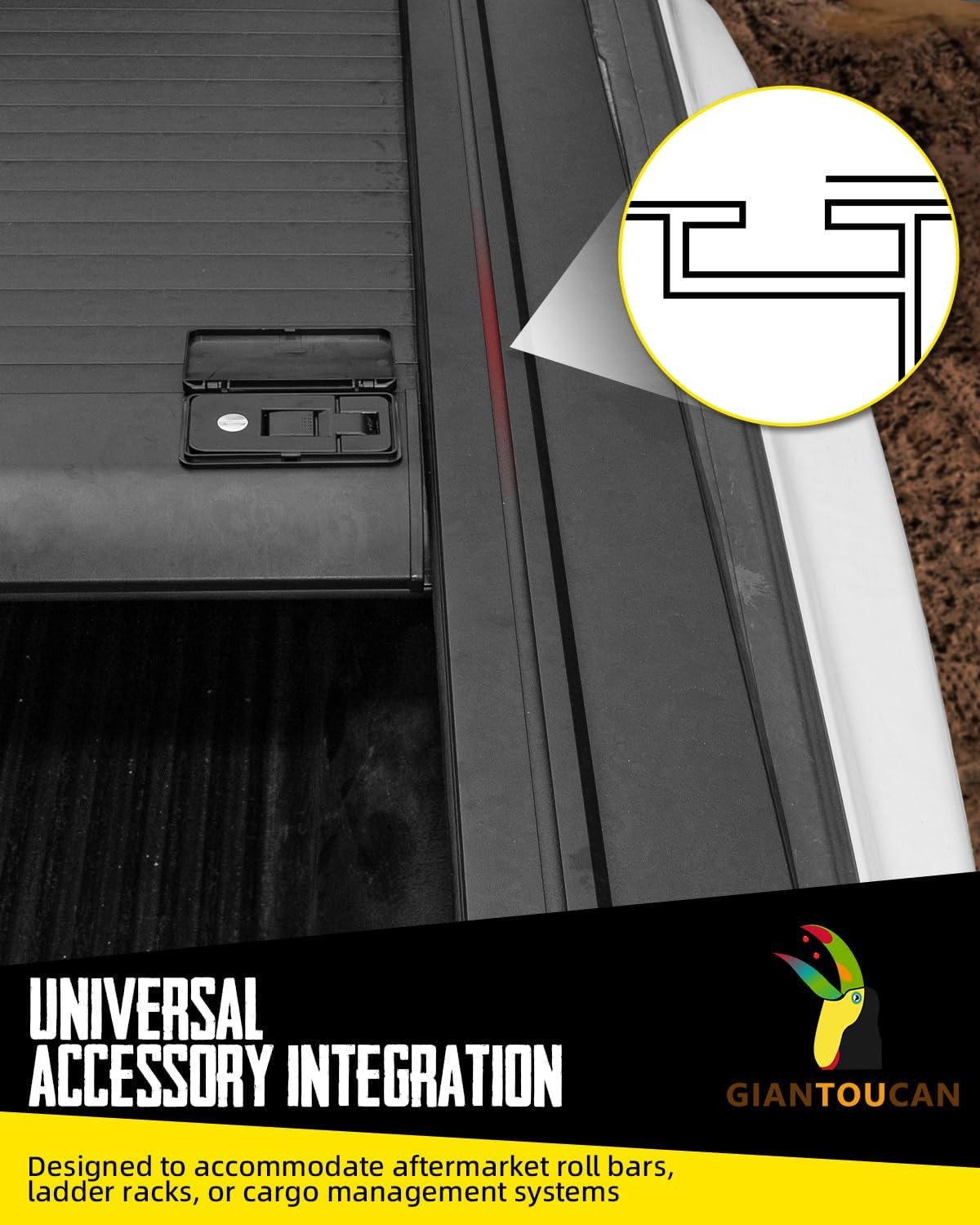 6.9ft Retractable Tonneau Cover for 20-26 Chevy Silverado/GMC Sierra 2500 3500HD