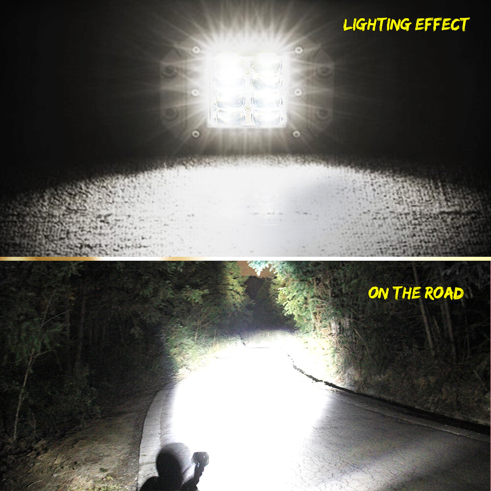 Fit Yamaha Grizzly 700 07-15 & 550 09-14 24W LED Light Pods Headlight Mount Kit