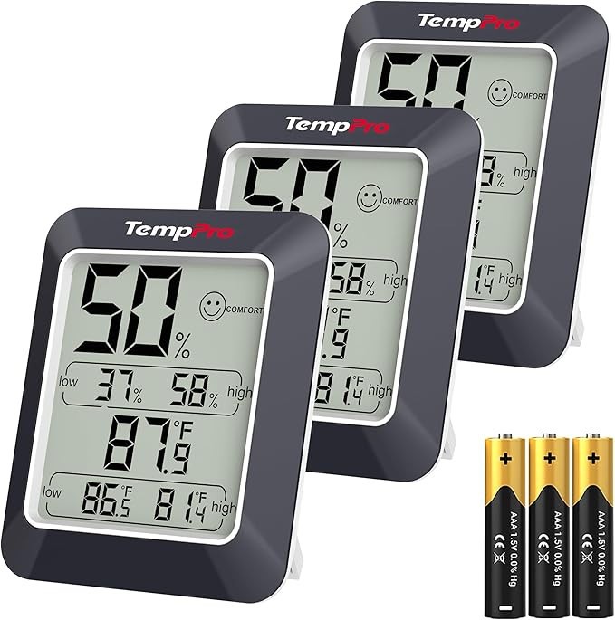 3PCS LCD Digital Indoor Hygrometer Thermometer Temperature Humidity Monitor