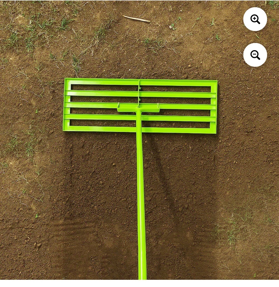 Steelite Lawn Leveling Rake 30"x10" Level Lawn Tool 72” Steel Extended Handle