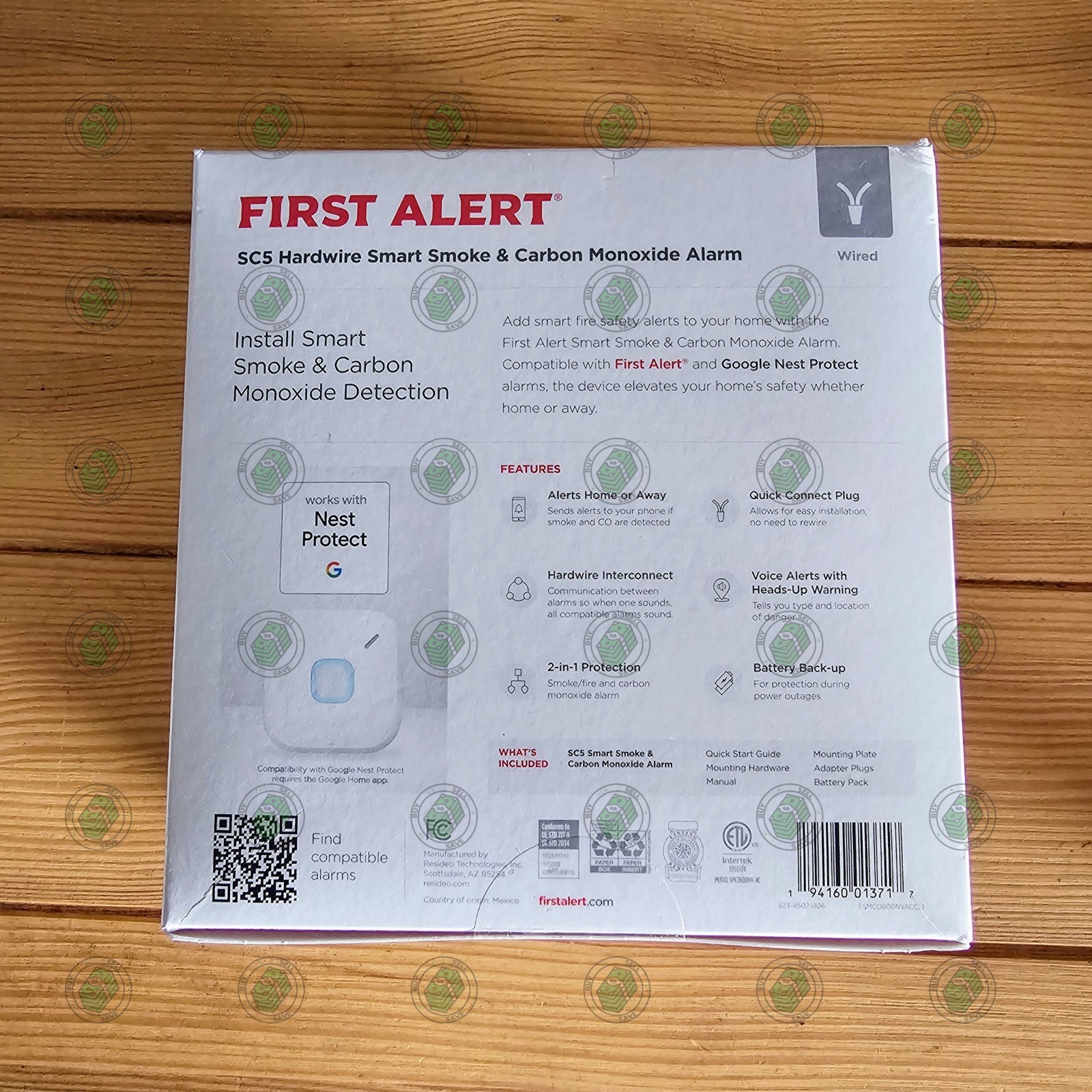 First Alert SC5 Smart Smoke and Carbon Monoxide Alarm ~Wired~ Brand New Sealed