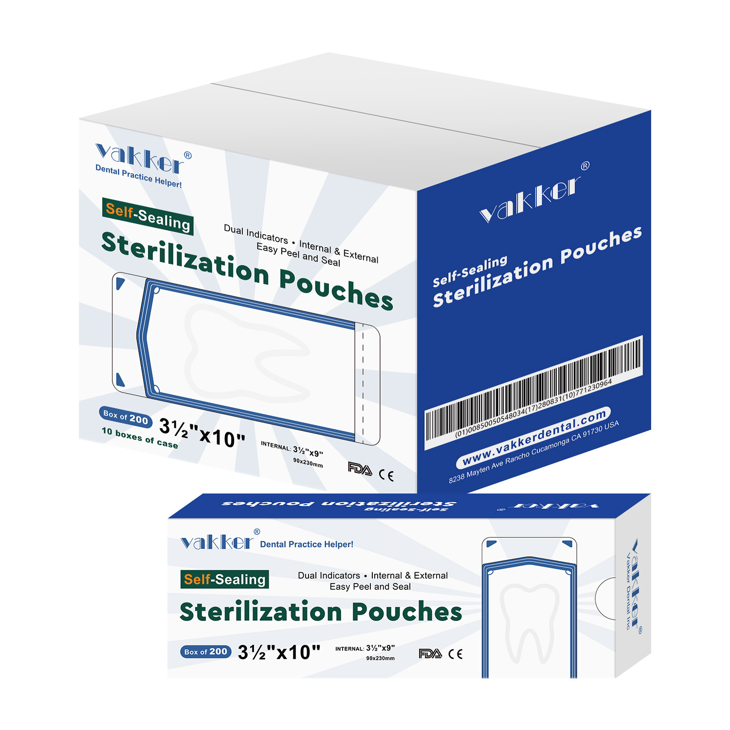 Dental Self Seal Sterilization Pouches Autoclave Sterilizer Bag,Tattoo Nail FDA