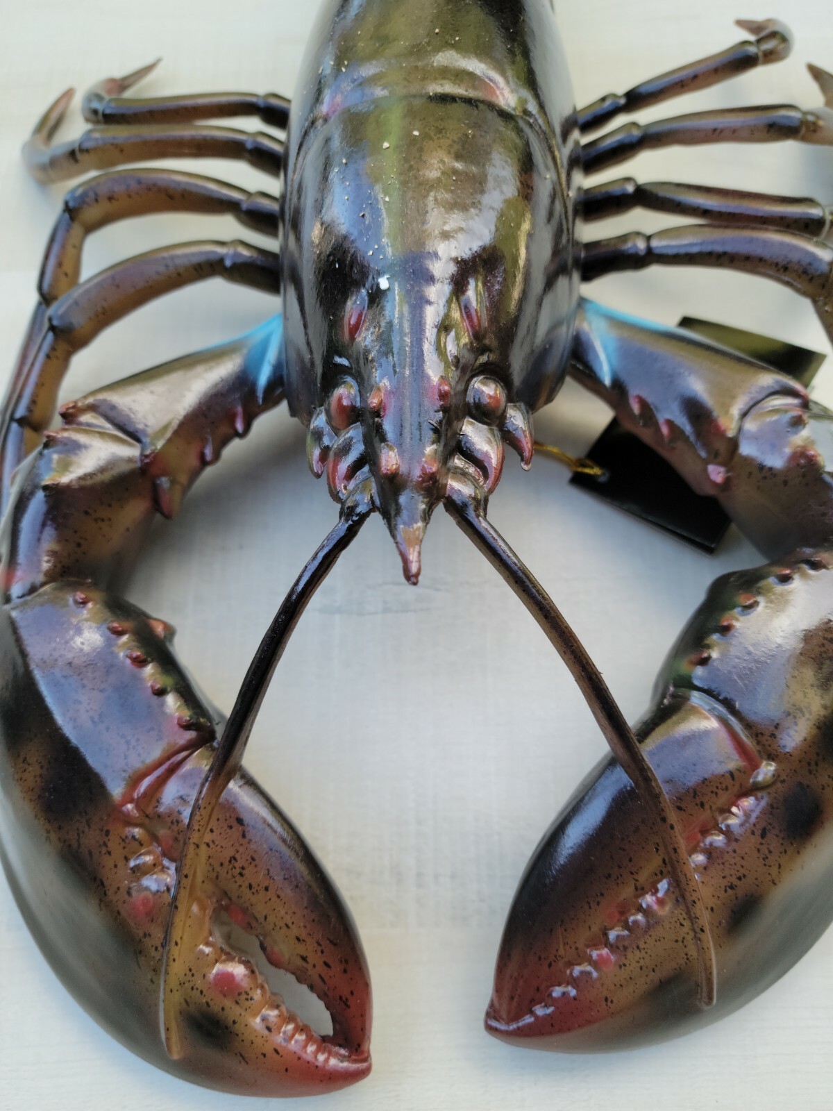 Lobster Maine Hand Painted 16" Replica Wall Sculpture Beach Decor Seafood