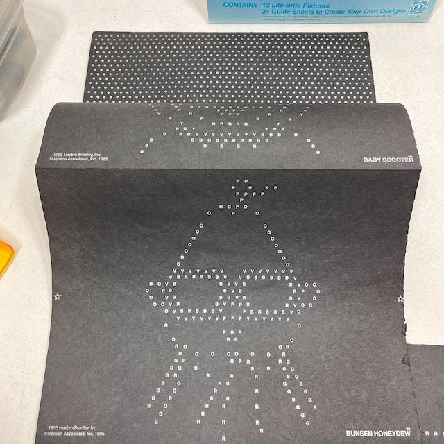 VTG 1985 HENSON’S MUPPET BABIES LITE BRITE PICTURE REFILL PACK