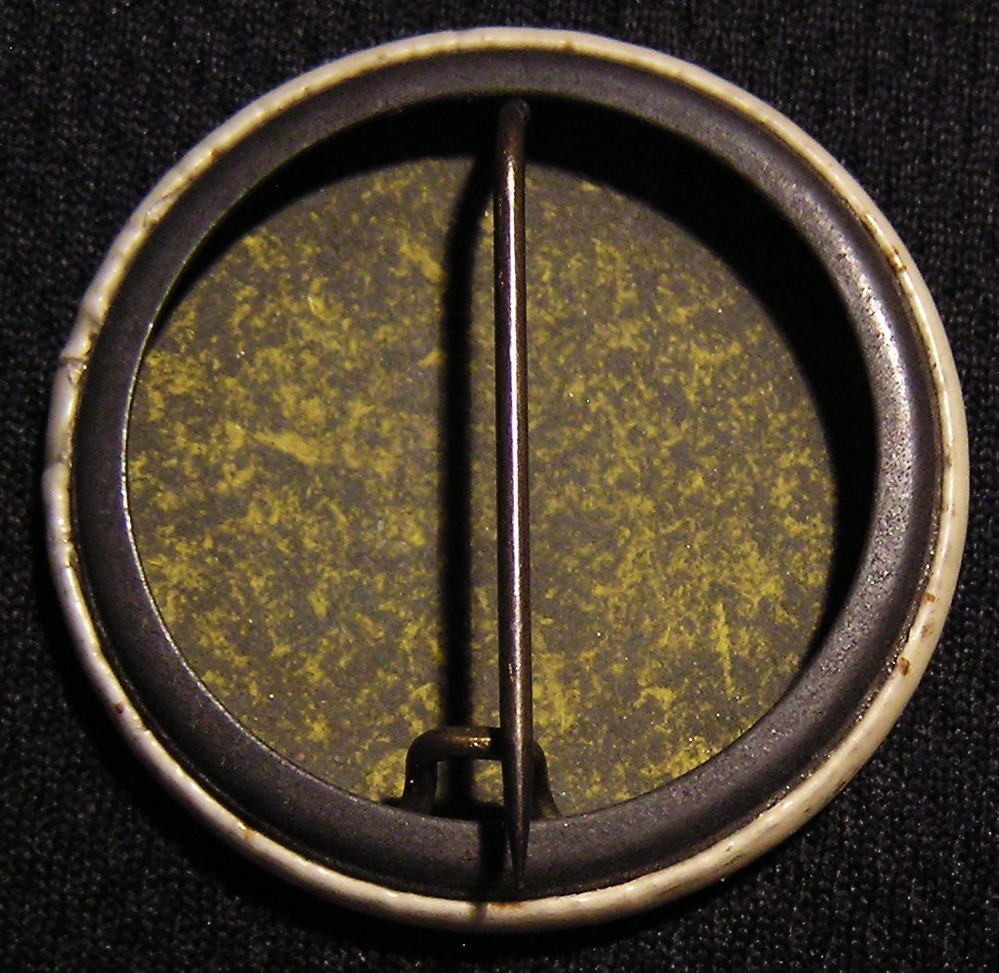 c1900 1.25" FOX RIVER BUTTER CO DAIRY ADVERTISING PIN - AURORA IL - THE MEEK CO