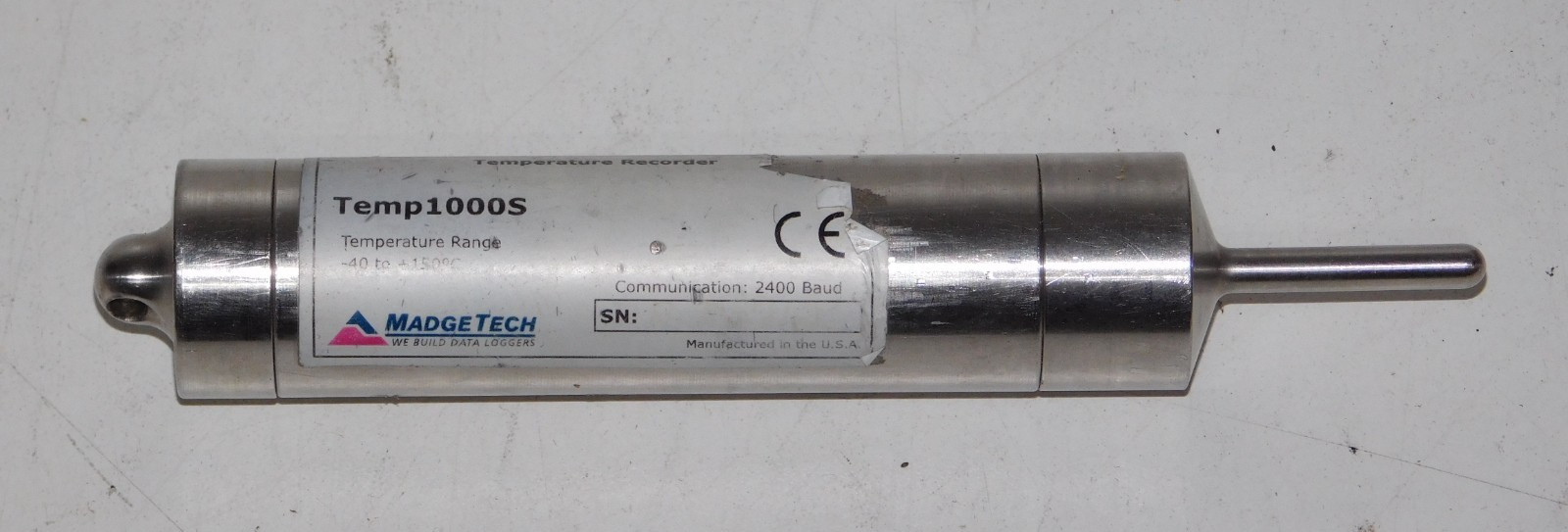 MadgeTech Temp1000S Temperature Recorder Data Logger Module up to 150°C Unit USA