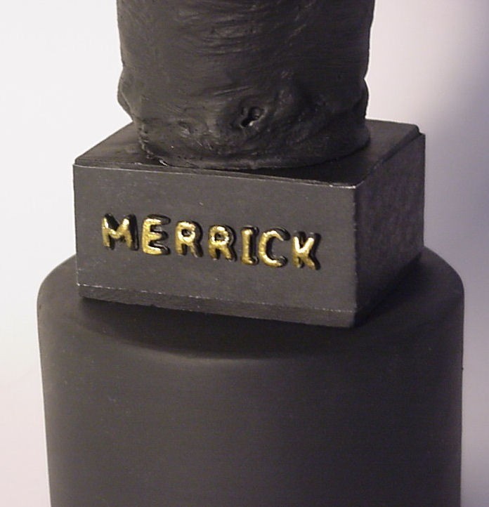 BUST OF THE ELEPHANT MAN, JOHN MERRICK, SUBJECT of the DAVID LYNCH 1980 FILM