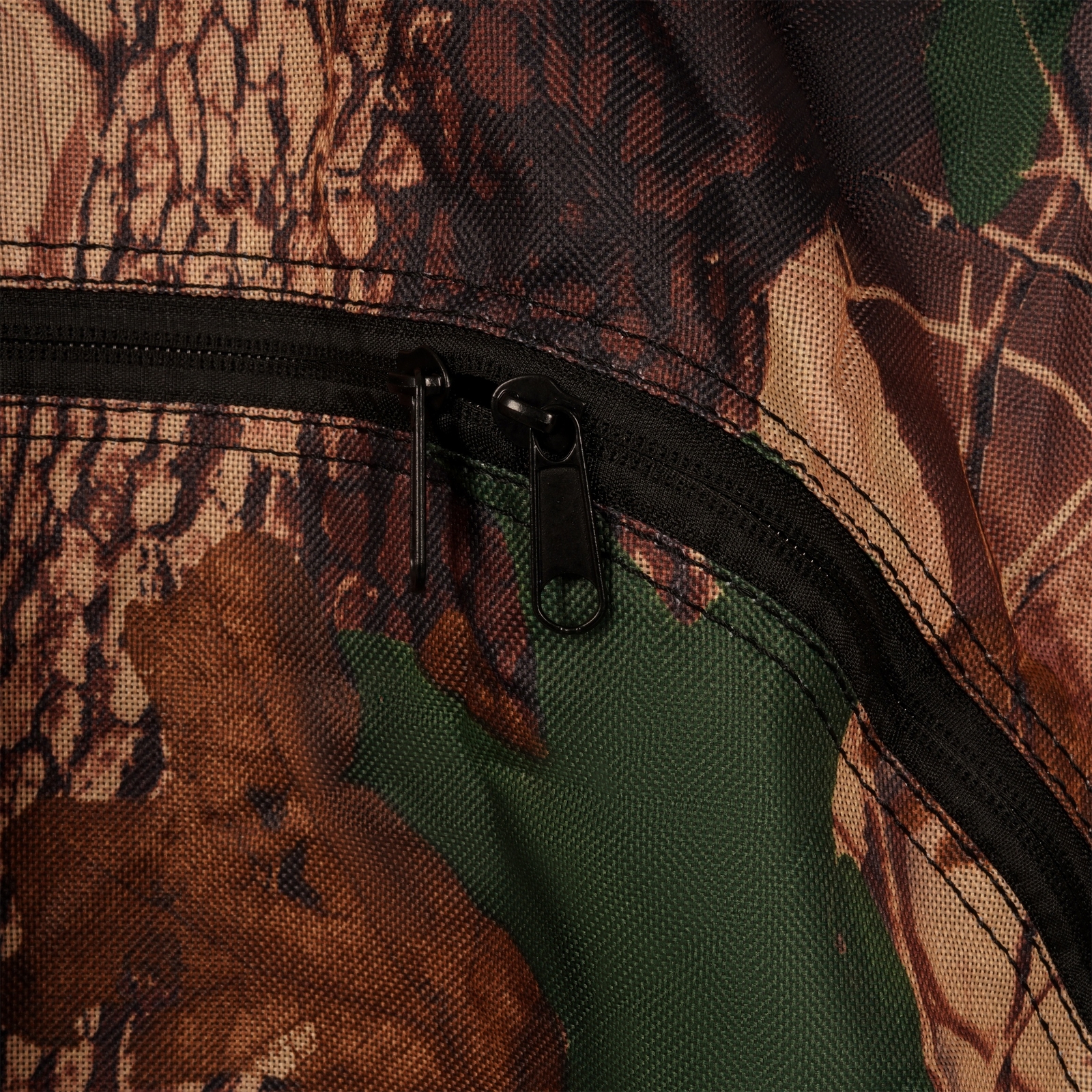 2 Person Camouflage Black Steel+Cloth 7' Tall Quad Pod Hunting Blind Cover