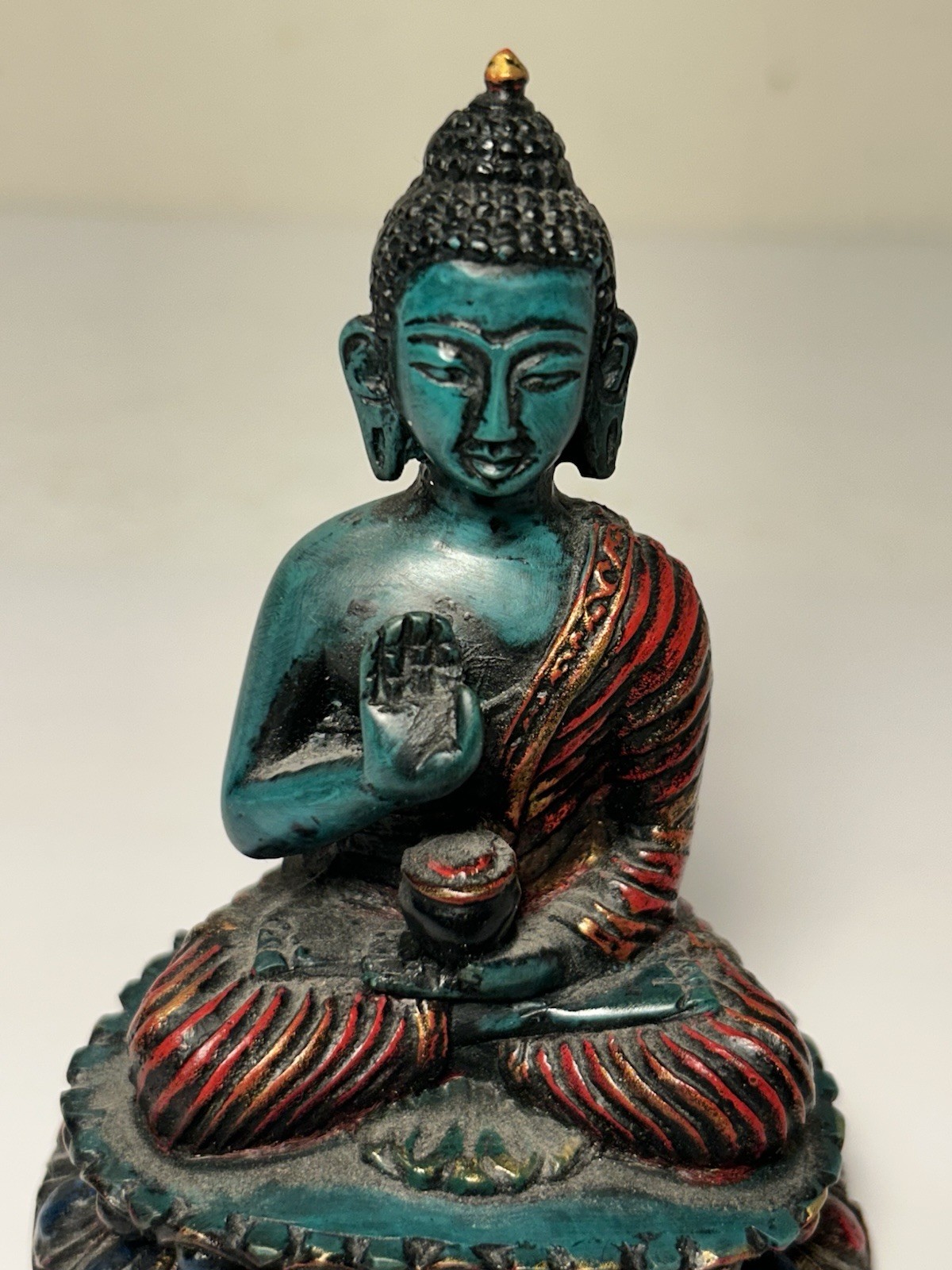 Tibetan Shakyamuni Buddha Figure Statue 4”