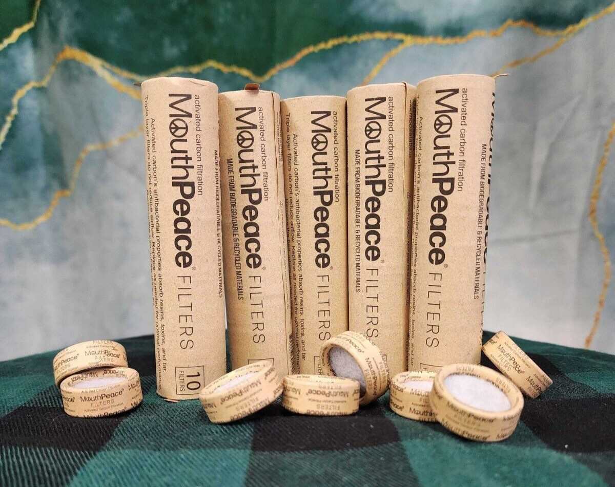 MouthPeace ORIGINAL Carbon Filter Replacements - 5 Packs of 10pc Filter Rolls