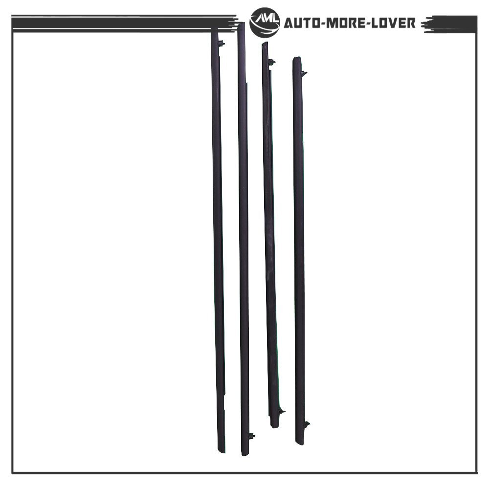 For 2006-2011 Honda Civic Car 4X Weather Strip Window Moulding Trim Seal Belt