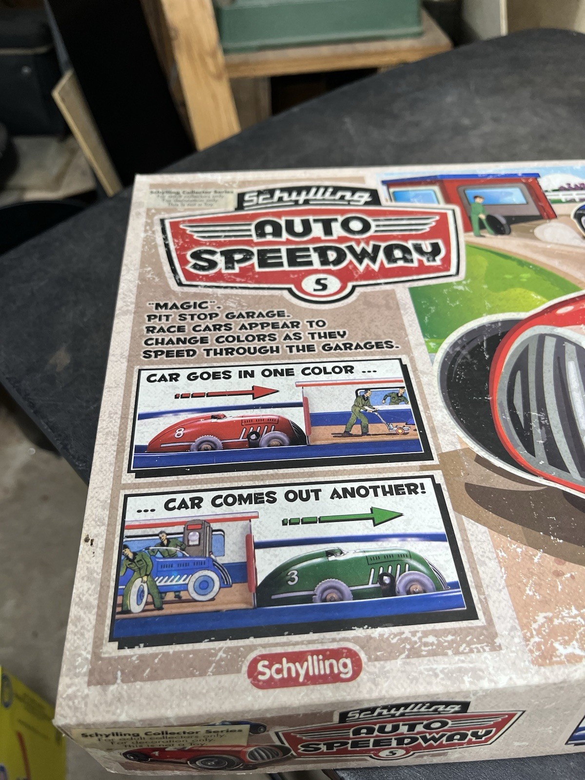 Schylling Auto Speedway Tin Windup Race Car Game NEW #3