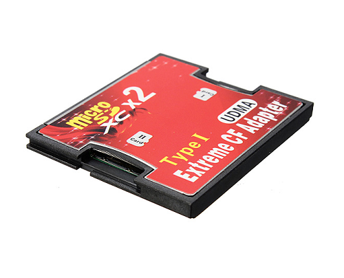Dual Slot Micro SD TF to CF Adapter Extreme Compact Flash Type I Card Converter