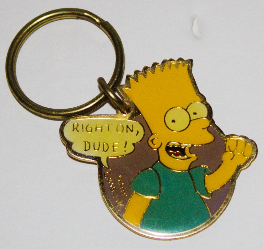 The Simpsons Key Chain Assortment of 7 Gift Creations 1990 YOU CHOOSE KEY CHAIN