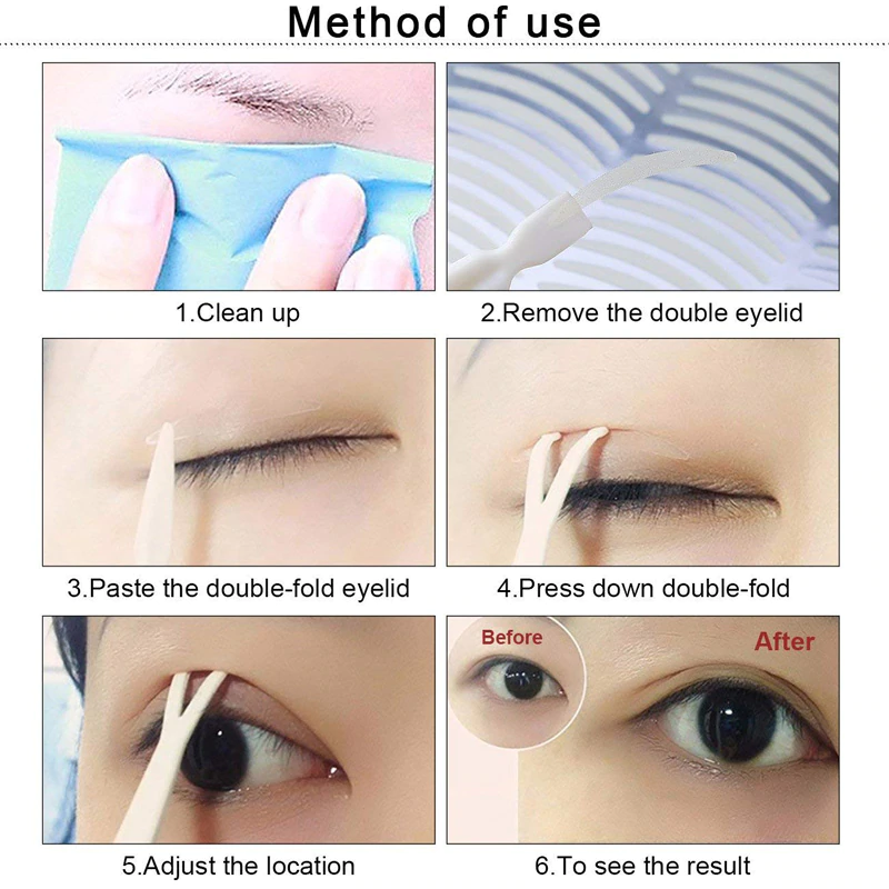 240× Invisible Lace Eye Lift Strips Double Eyelid Adhesive Style Tape Sticker US
