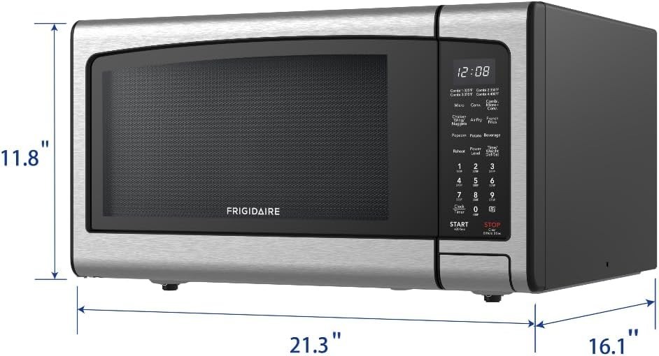 Frigidaire EMW1220 1.1 Cu Ft 3-in-1 Countertop Microwave Air Fryer Convection