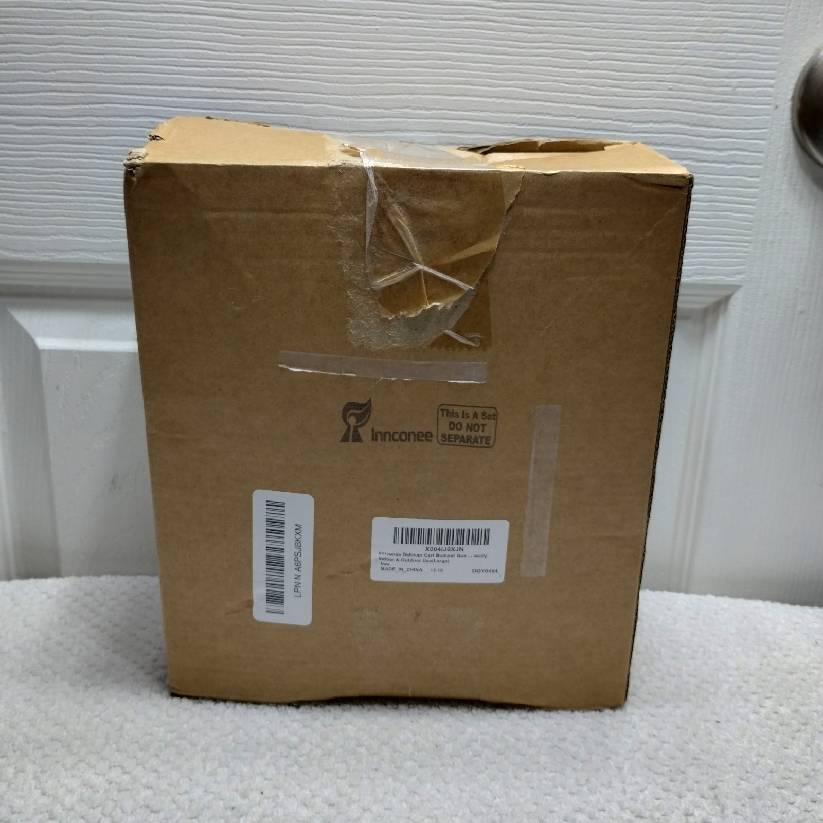 Bellman Cart Bumper Guard Wall Protector Luggage Cart Collision Cover Black Larg