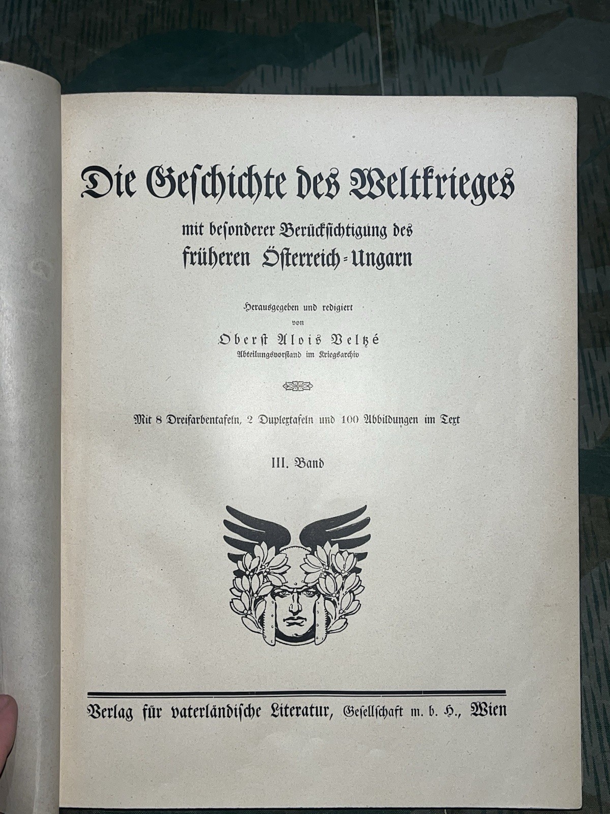 WW2 German Era Original Die Geschichte Des Weltkriegs Book #3 on German Military
