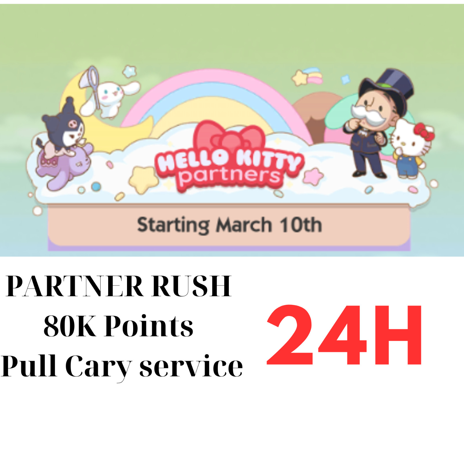 Monopoly_Partner_Event _Go⚡️Hello Kitty Partners⚡️   full carry