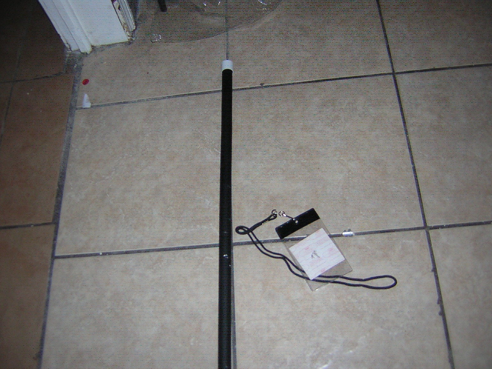 ALICE COOPER STAGE USED CANE W/ BACKSTAGE PASS 8-25-2005