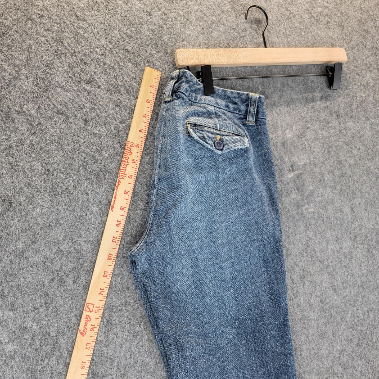 J Crew Jeans Womens 28 Blue Bootcut Denim Stretch Casual Low Rise Style 77624