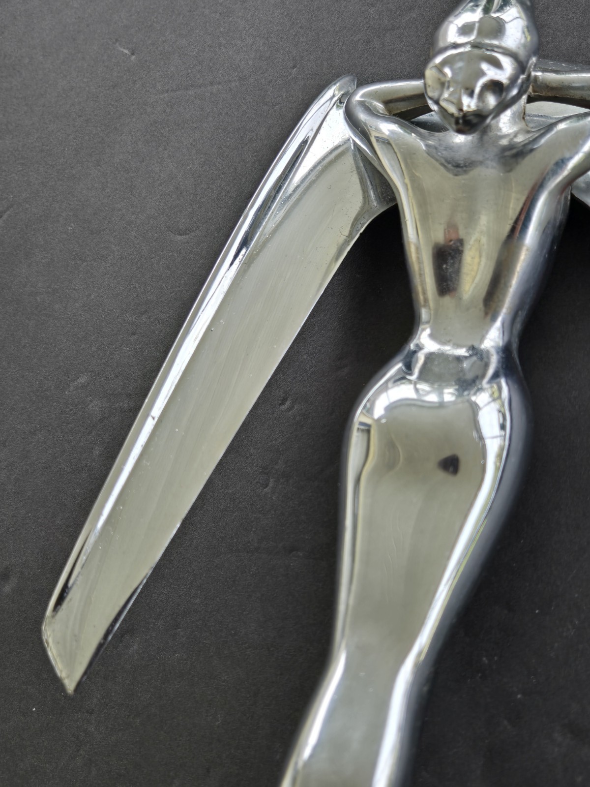 ORIGINAL VINTAGE 1953 54 NASH HOOD ORNAMENT GEORGE PETTY NUDE PIN-UP SIGNED ART