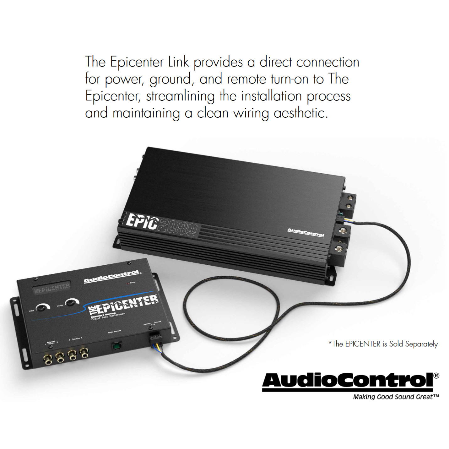 AudioControl EPIC2000 Monoblock Subwoofer Amplifier EPIC Series Class-D 2000W