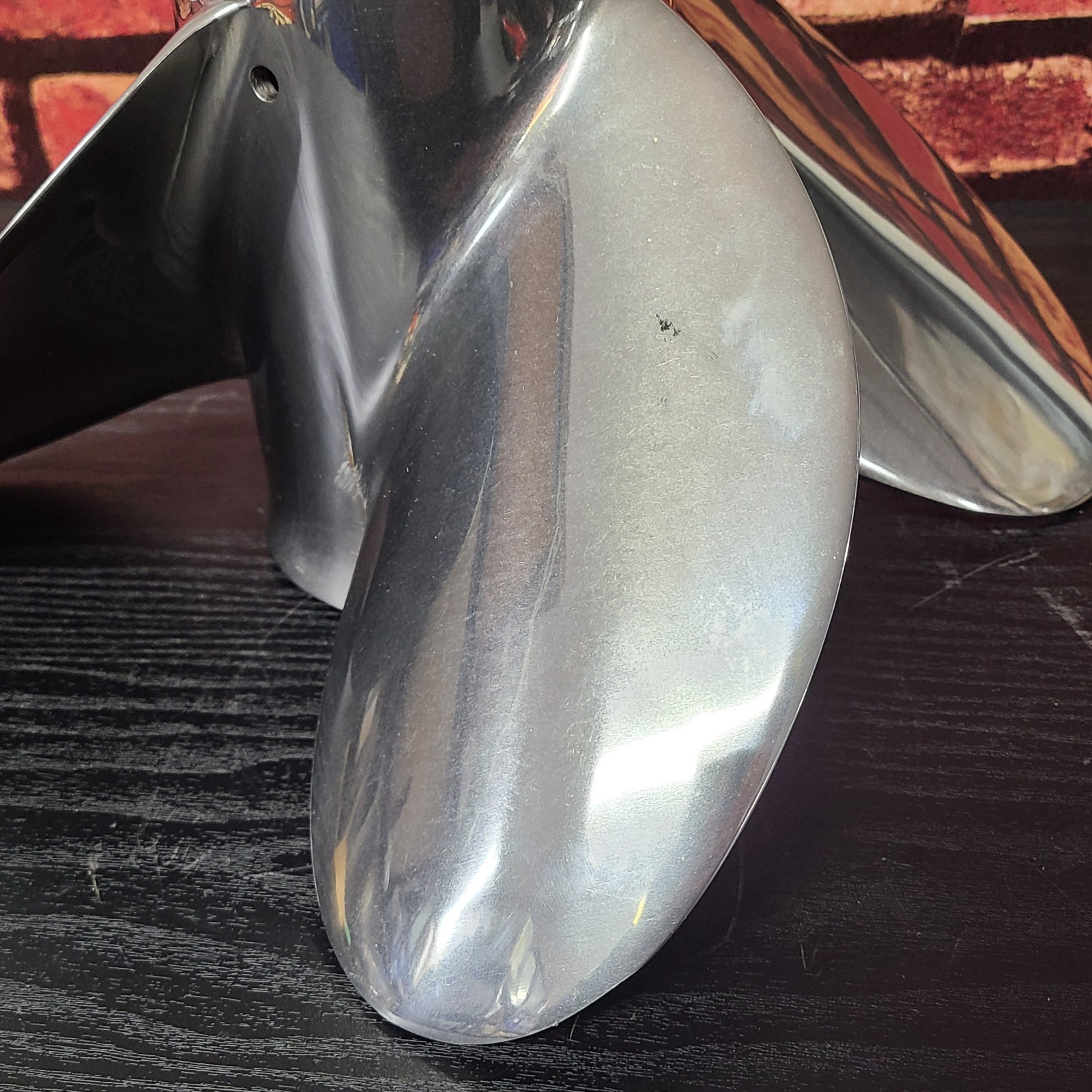 OMC Shooter 4 Blade RH Stainless Steel Prop 13.25 x 25 Pitch 15 Spline 431718