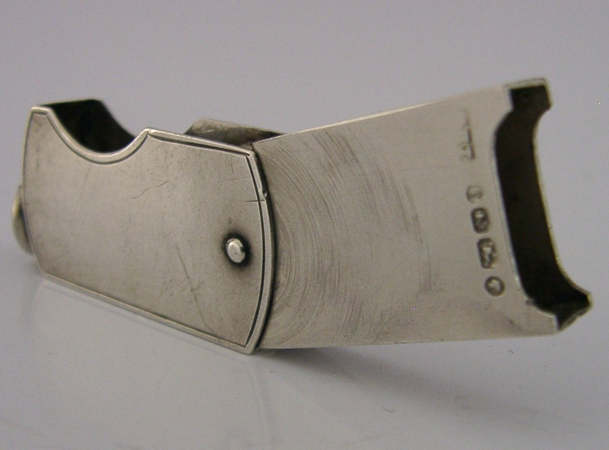 RARE ENGLISH 1879 STERLING SILVER VICTORIAN VESTA CASE ANTIQUE