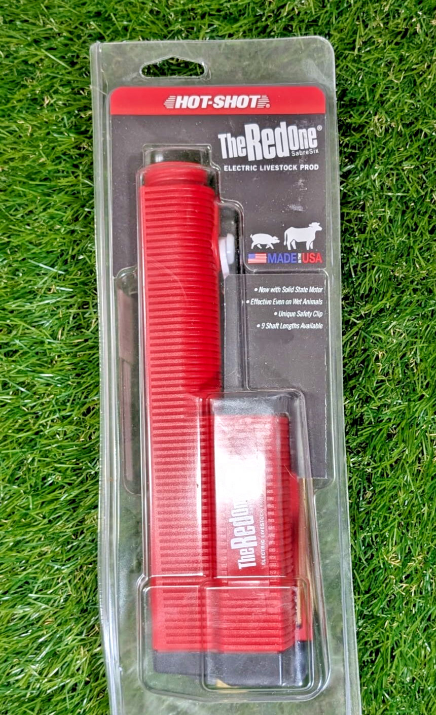**NEW** Hot-Shot Sabre Six The RED One Electric Livestock Cattle Prod