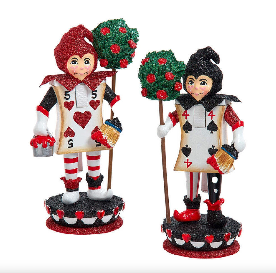 Hollywood Card Soldier Nutcracker 8" Set of 2