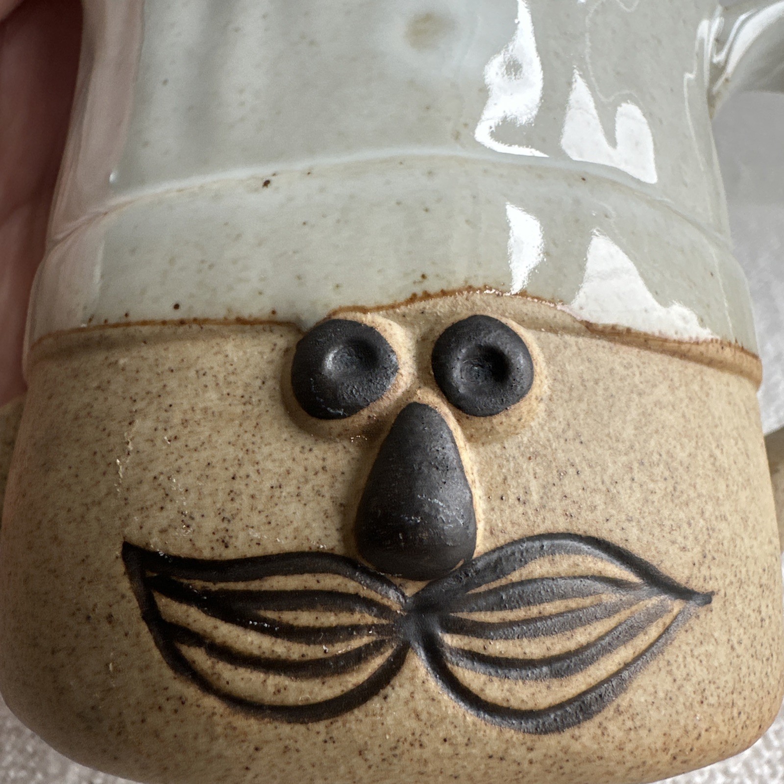 Takahashi San Francisco “Le Chef” Hand Painted Stoneware Pottery Mug 14 oz