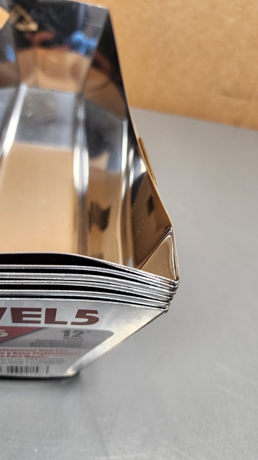 Level5 5-332 12" Stainless Steel Professional Mud Pan (Qty 6)